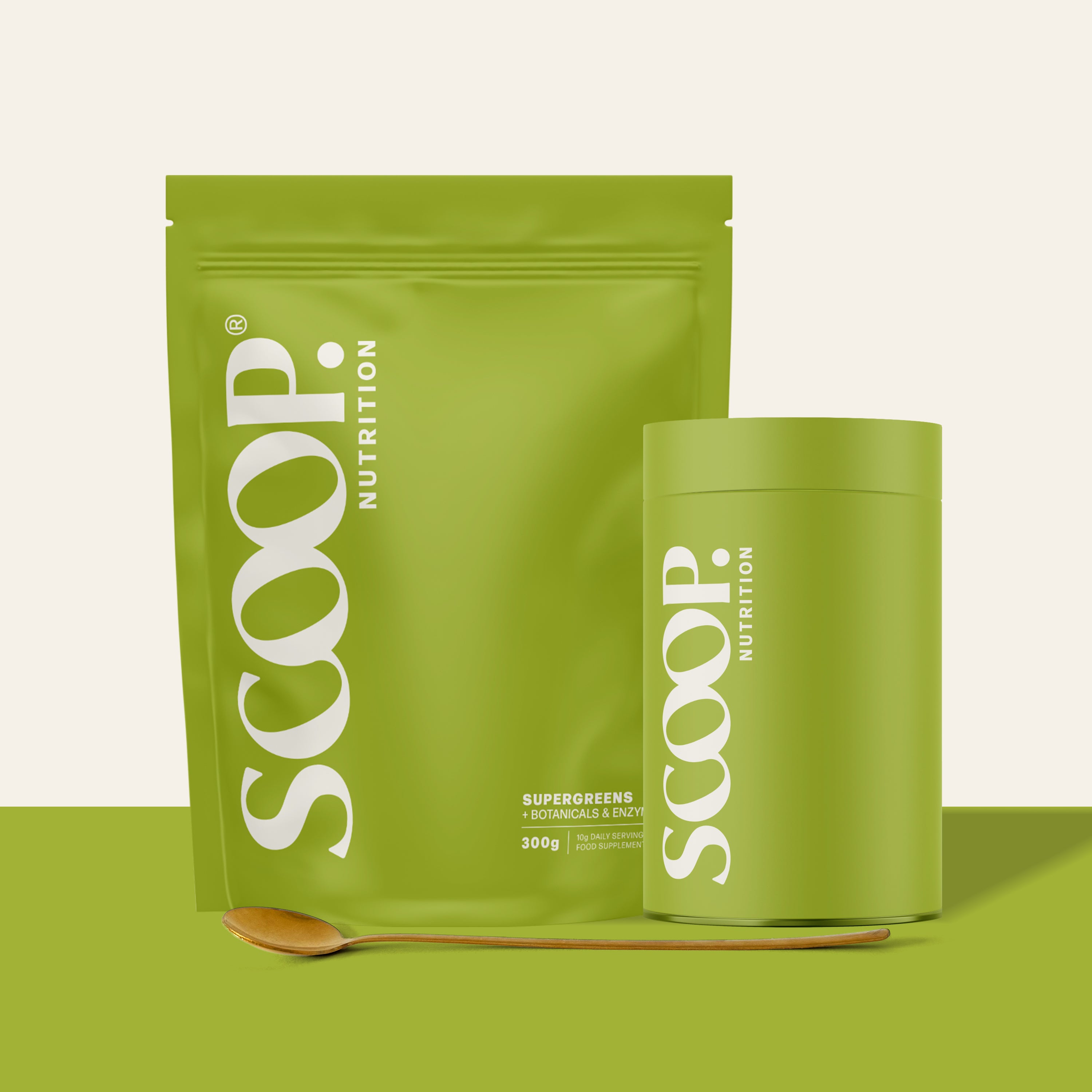 SCOOP Nutrition Supergreens +Botanicals & Enzymes Starter Kit
